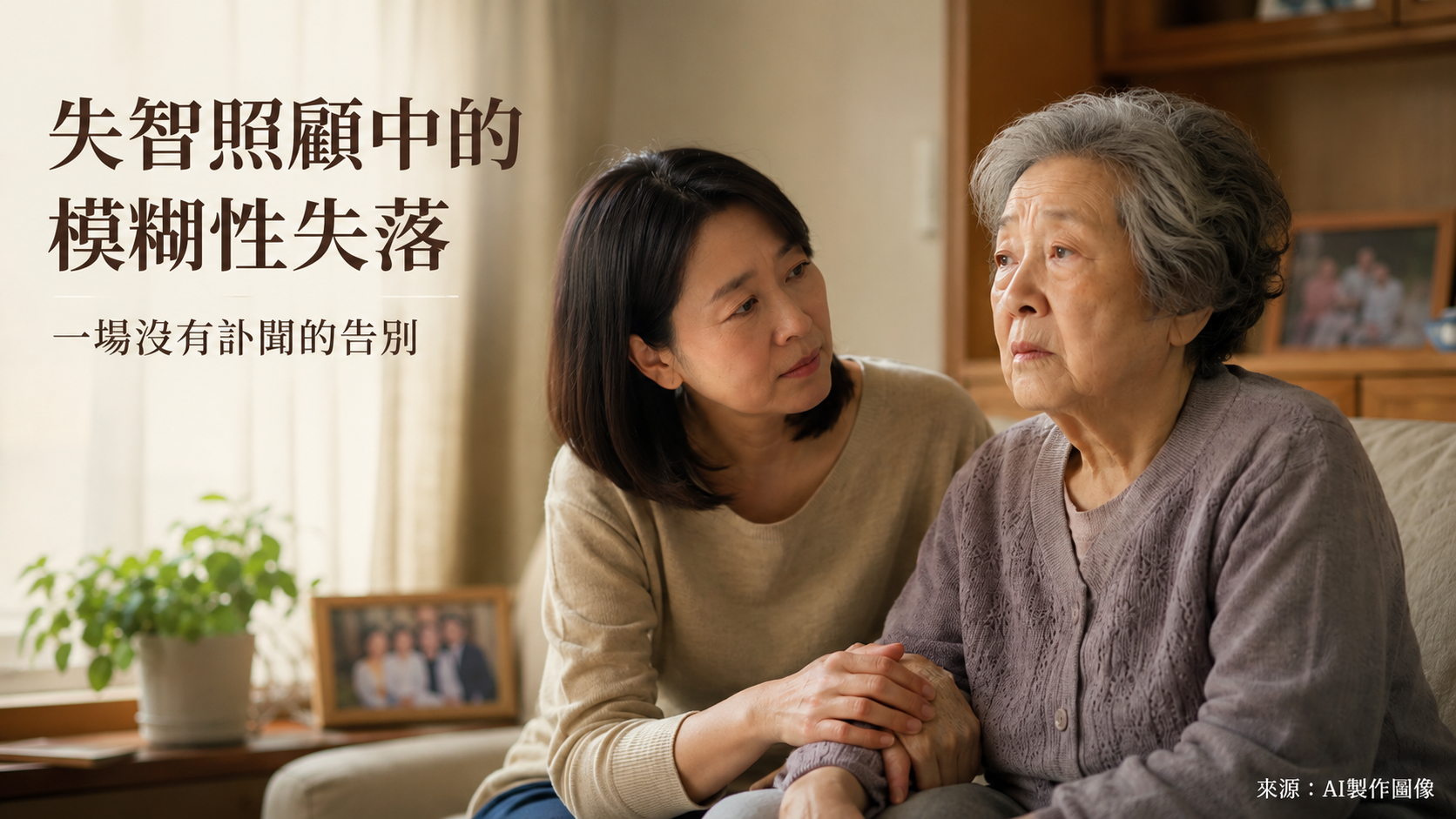 失智照顧者的模糊性失落：3 個讓哀傷卡住的時刻與 1 個鬆綁方法